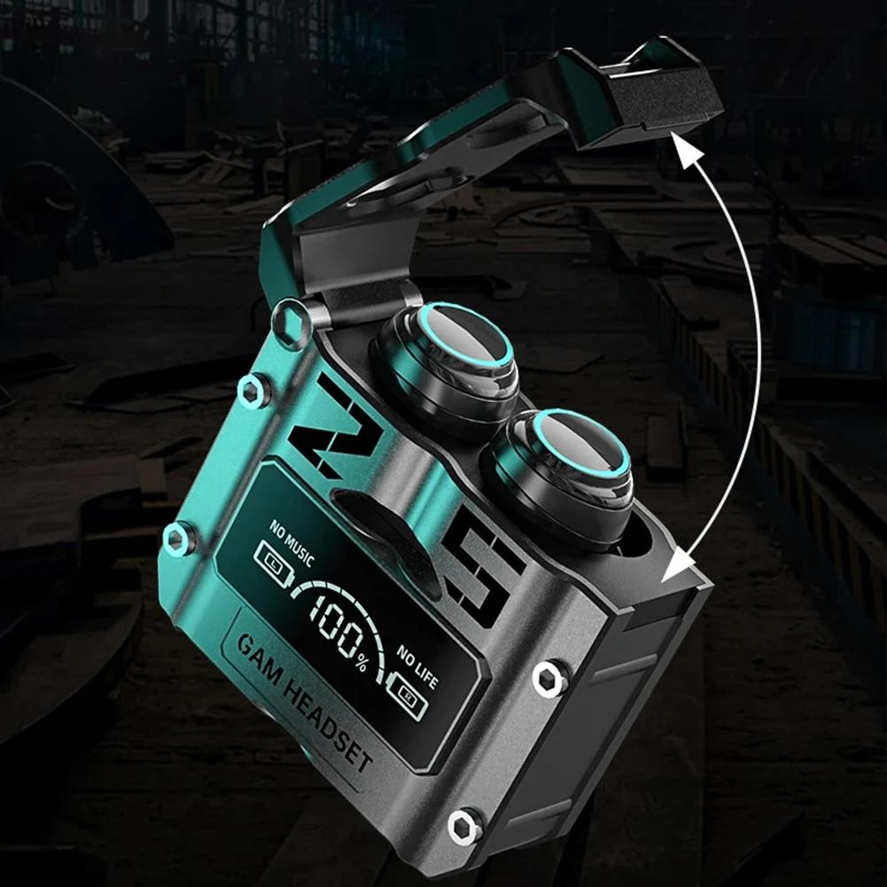 Наушники Bluetooth 5.3 Игровые гарнитуры с низкой задержкой Беспроводные наушники LED HiFi Стерео Спортивные наушники с шумоподавлением Сенсорное управление