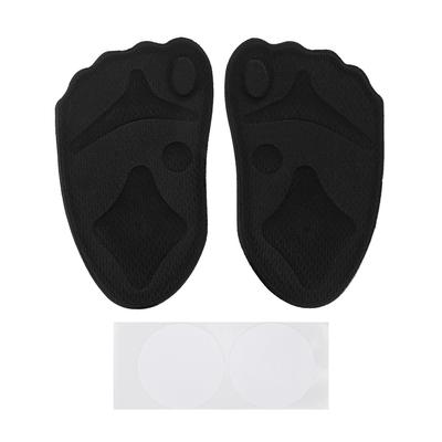 Мягкие подушечки для передней части стопы, дышащие, облегчающие боль, эластичные, амортизирующие вставки для передней части стопы, черные