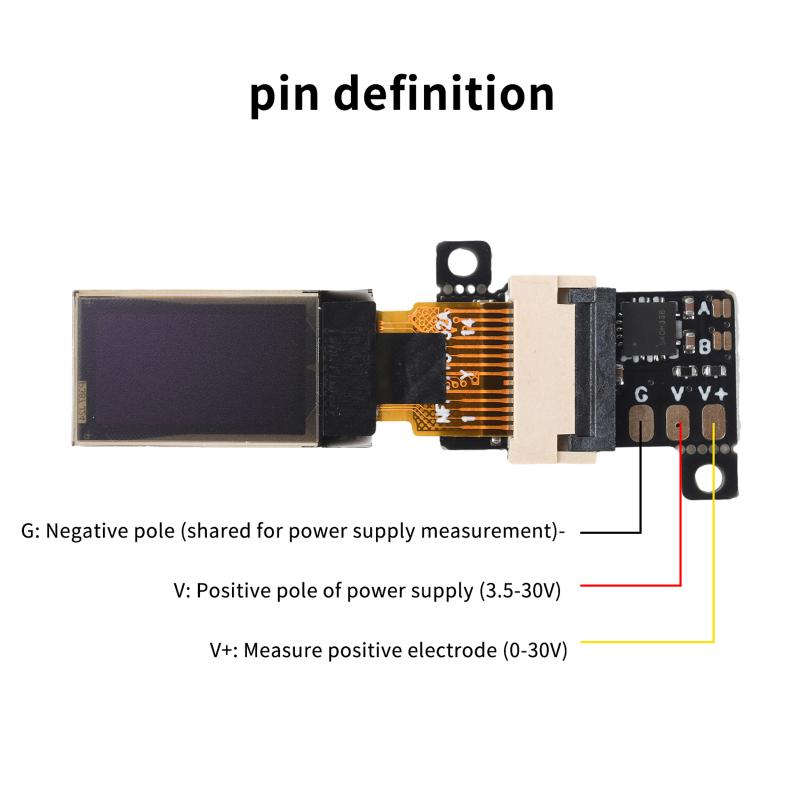 Высокоточный мини-цифровой вольтметр DC 0-30V, 0,5-дюймовый OLED-дисплей, 5 Гц/10 Гц, регулируемый, для лабораторного использования, 1 шт.