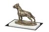 American Staffordshire Terrier, Amstaff - Dog Figurine, Statue On White Marble, Trophy for Dog Show Exhibition