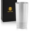 SaintGraal Highball Glass, Mug, Tumbler, Vacuum Insulated, Perfect for Father's Day, Birthday Gift, Men's Beer Gift, 600ml (Silver)