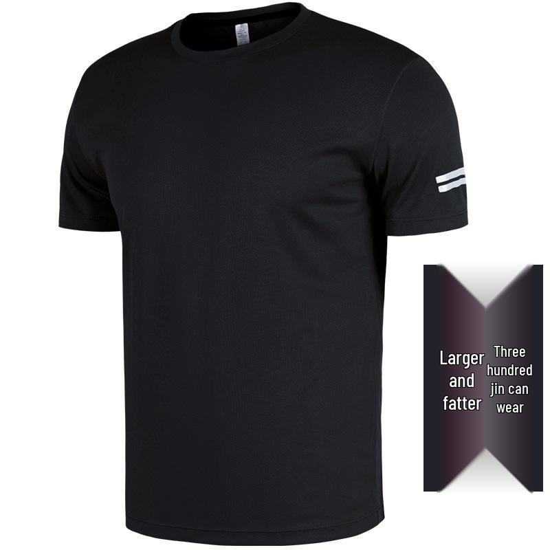 Мужская футболка большого размера быстросохнущая: Спортивная одежда с коротким рукавом 5X-6X для лета