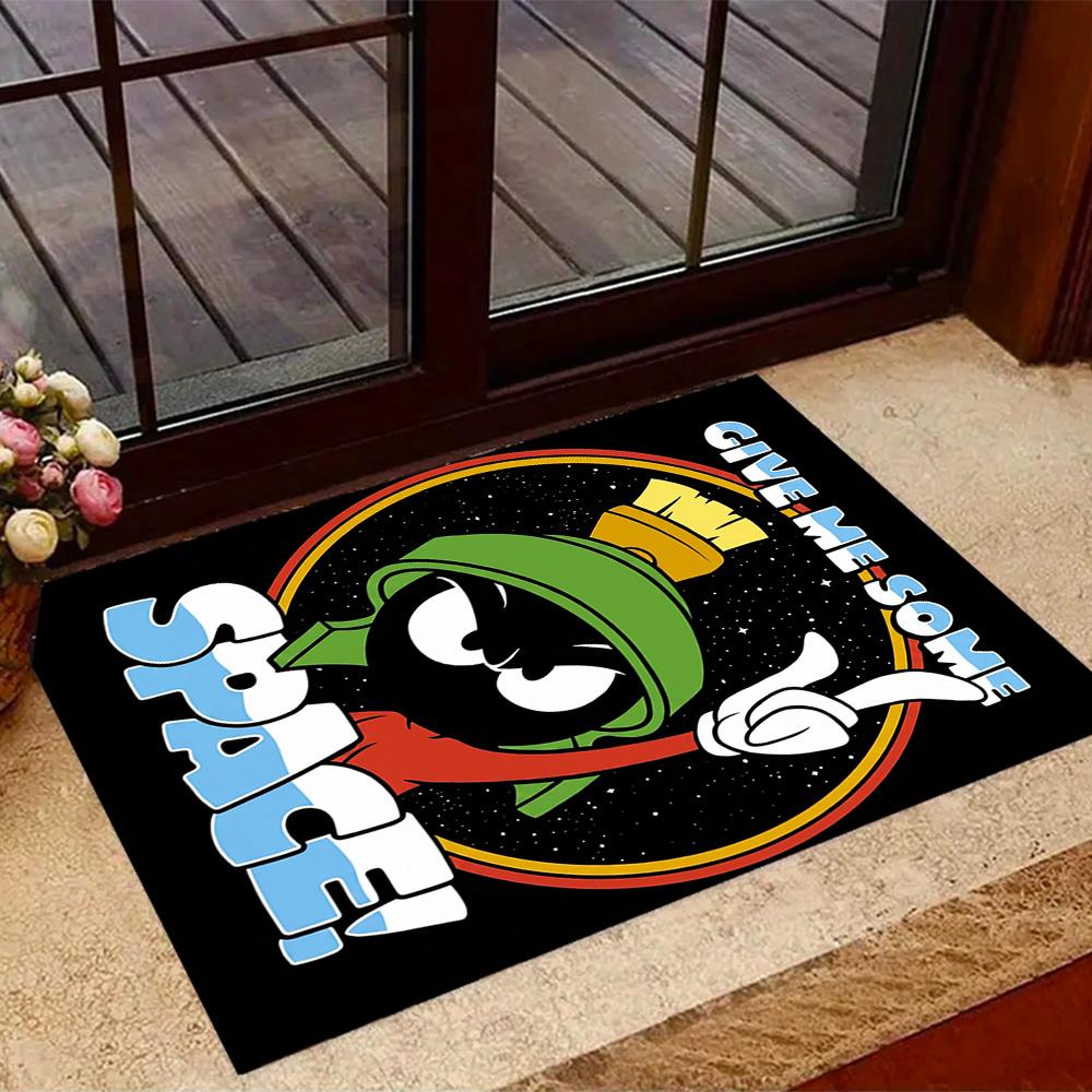 Space Adventure With Friends Themed Anti-Slip Rugs - Polyester Home Decor, Suitable for Bedrooms, Living Rooms, Doorways, Studios, and Decorations
