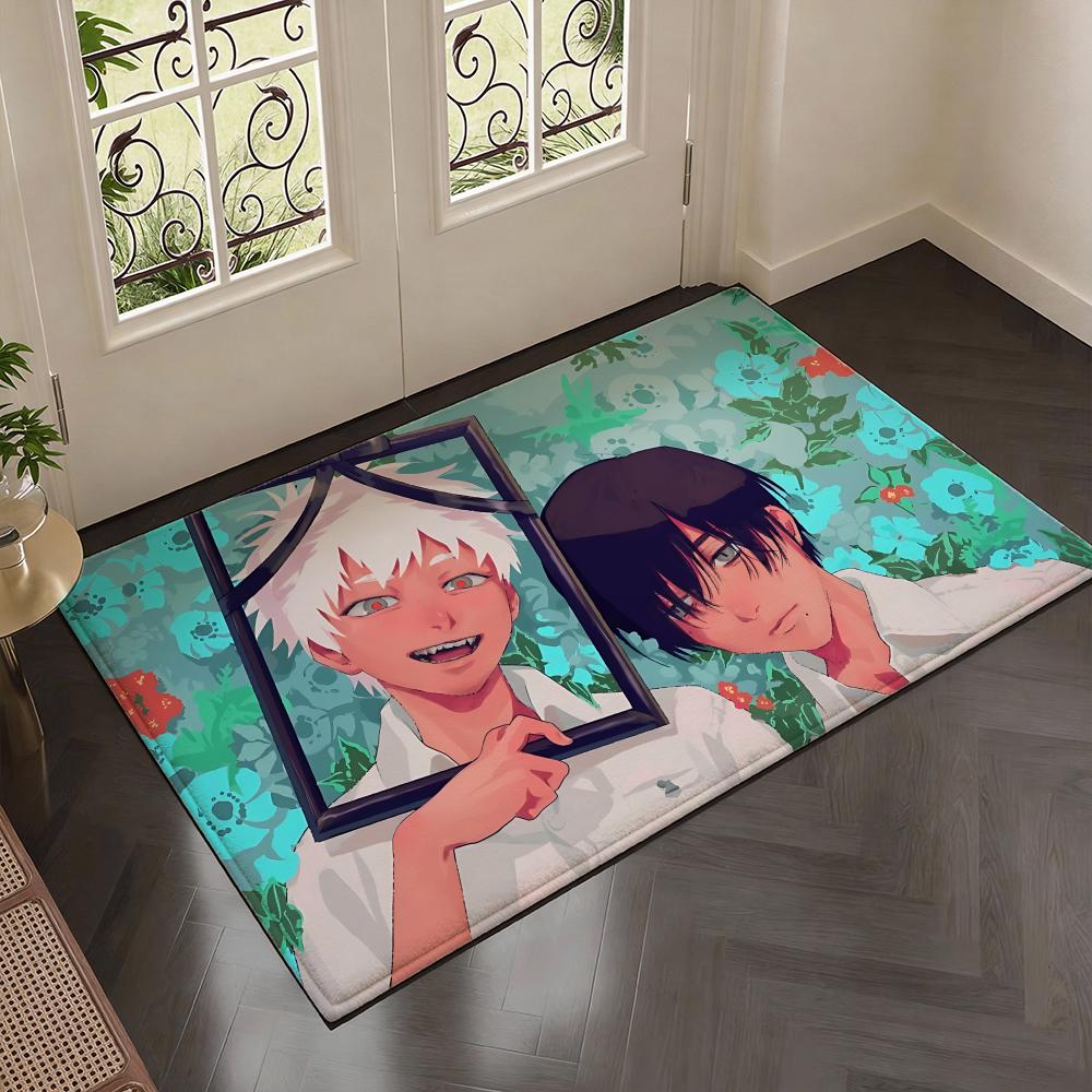 Mystery Manga T-The Summer Hikaru Dieds Floor Mat Soft Thickened Flannel Door Mat Non-Slip Living Room Rug Home Decor