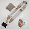Versatile Adjustable Women's Bag Personalized Wide Oblique Span Strap with Bag Mobile Phone Strap Gasket Circle Lanyard