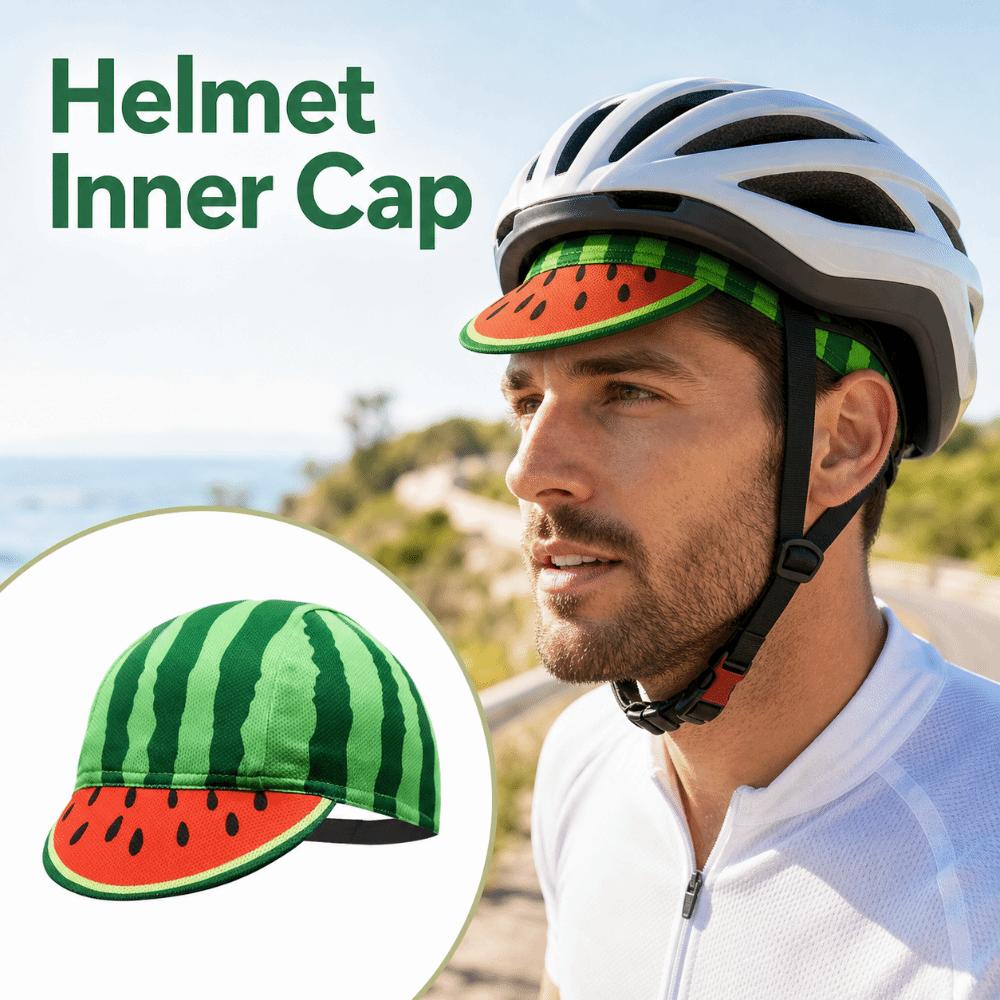 Quick Dry Helmet Inner Cap Watermelon Design Under Helmet Hat Outdoor Sports Hat Sports Activities