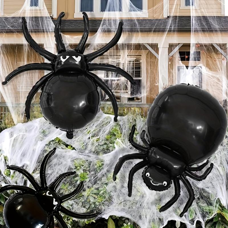 1/5/10/20PC Halloween Large Spider Balloon Black Foil Balloons Party Trick Joke Decor Haunted Hous Horror Props Wall Decoration