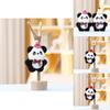 Plush Panda Toy Keychain With Soft Short Plush For Girls Gift Collection