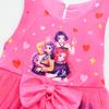 82991 Девочки K-pop Охотники на демонов Асимметричное сетчатое платье с оборками