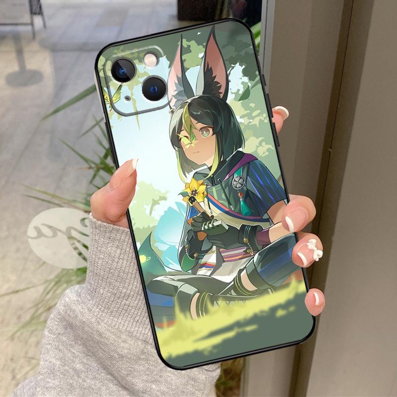 Чехол Genshin Impact Тигнари для iPhone 17 Air 16 15 14 13 11 12 Pro Max Plus 12 13 Mini 16e 17 Pro Max Задняя крышка