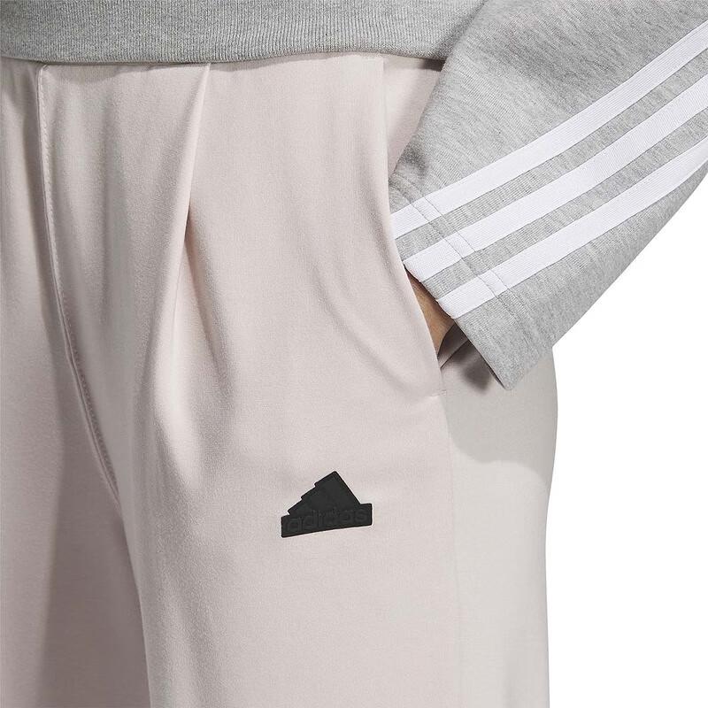 adidas Вязаные спортивные штаны с поясом с логотипом, женские брюки, розовые IM8831