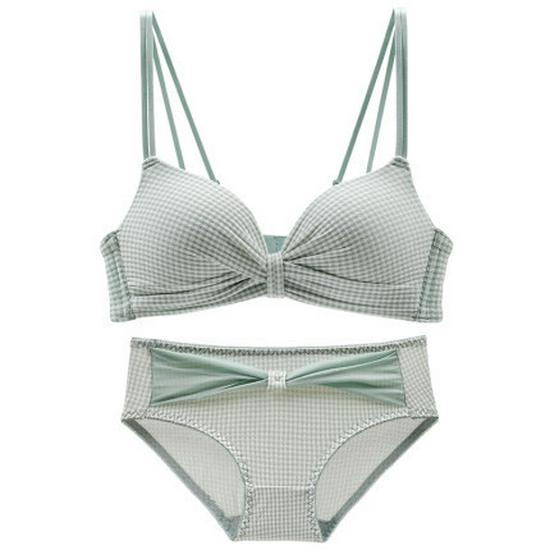 Cross Back Push-Up Bra for Young Women - Seamless, Wire-Free, and Thickened for Small Busts