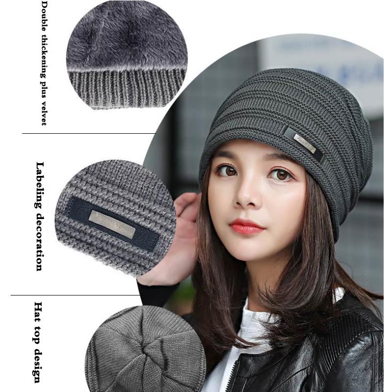 Женская зимняя теплая шапка Baotou с защитой ушей, женская модная корейская стильная шерстяная шапка для матери, осенне-зимняя шапка