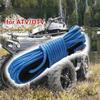 6mm X 15m 7700LBs Synthetic Winch Line Cable Rope for With Black Protecing Sleeve ATV UTV (blue)Best Sport