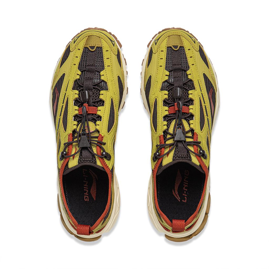 Li Ning Fuyou 2.0 Trail V3 Удобные Амортизирующие Прочные Низкие Повседневные Беговые Кроссовки Мужские Зеленый Черный ARXW021-4