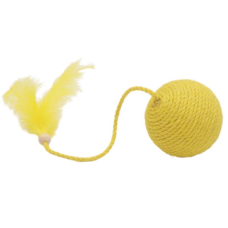 Sisal Ball Cat Teaser & Teeth Grinding Toy Set for Kittens