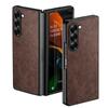 Премиальный кожаный чехол для телефона Samsung Galaxy Z Fold 6 5 4 3 Funda Retro Business Style Solid color cover
