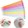 7 Pairs 25cm Single Pointed Knitting Needles Pins Straight Aluminum DIY Handmade Weaving Tool Long Sweater Scarf Needle
