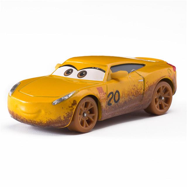 non-toxic Children Car Pixar Cars 3 Lightning McQueen Toys Jackson Storm The King Mater 1:55 Diecast Metal Alloy Model Car Kid Gift
