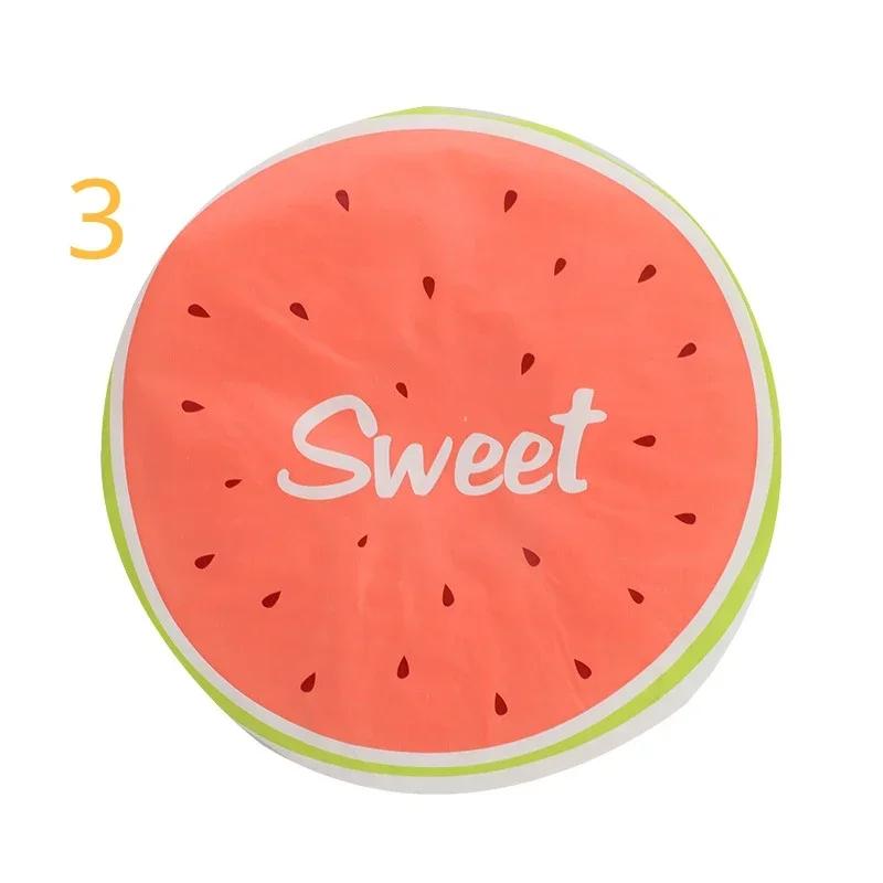 Ванная комната мультфильм фруктовый узор шапочка для душа эластичная водонепроницаемая банная шапочка многоразовый головной убор для женщин шапочка для сна инструмент для ванной комнаты