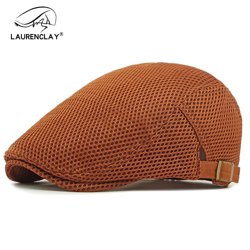 Летний тонкий сетчатый берет: Дышащая кепка-утка для мужчин и женщин - Ретро корейский стиль, кепка газетчика от солнца