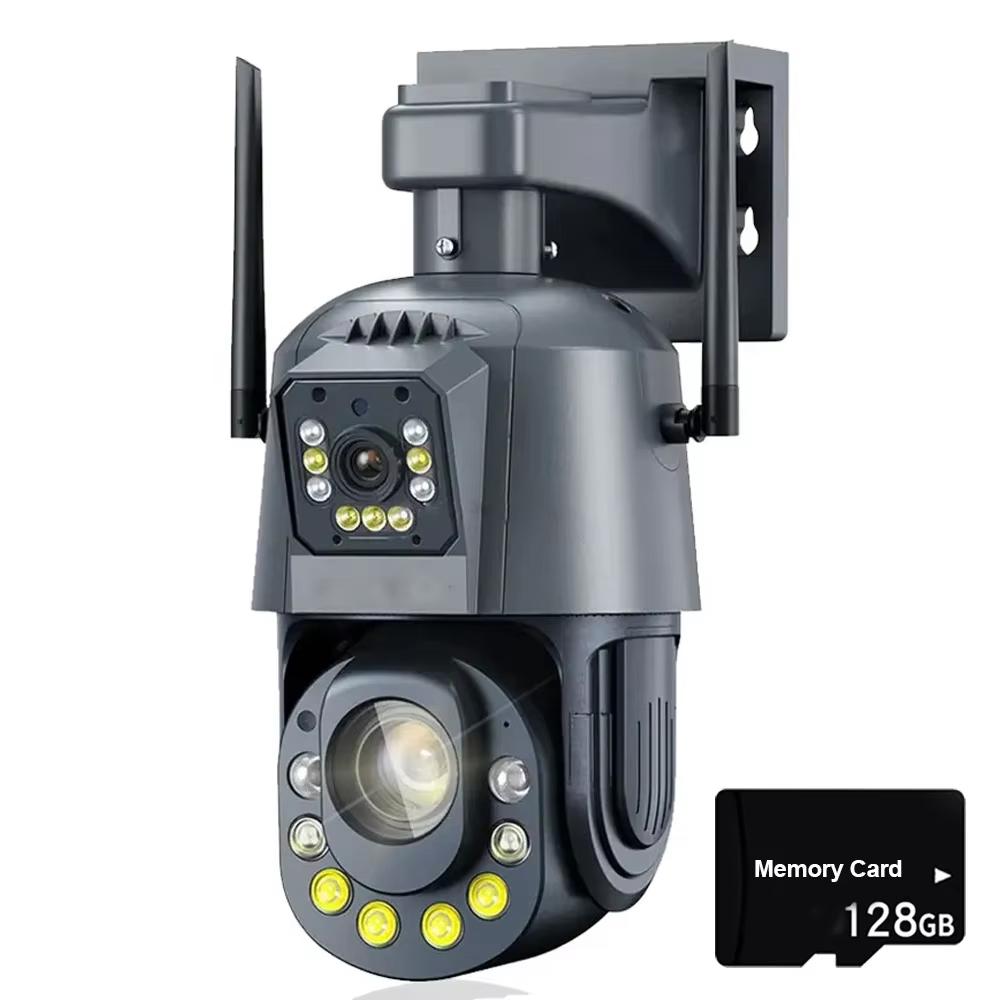 2024 Новая Wi-Fi камера HD 6MP PTZ 50X Zoom Двусторонняя аудиосвязь Цветная Ночное Видение Уличная Водонепроницаемая CCTV Видеонаблюдение Безопасность Wi-Fi IP-камера