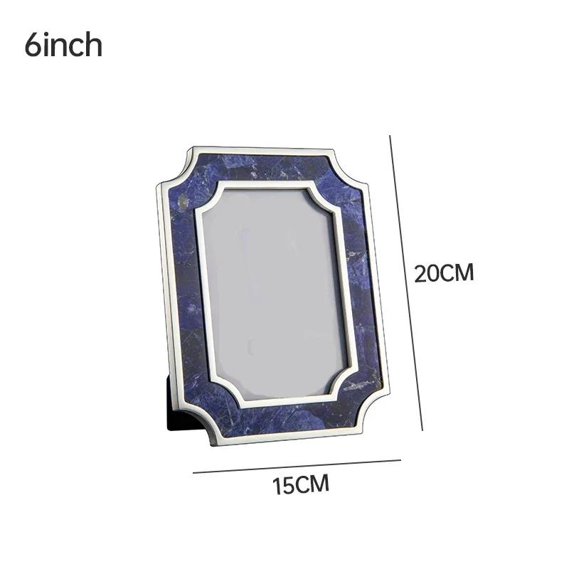 Рамки для картин из изумрудного мрамора, легкие роскошные украшения для спальни, цветные мраморные рамки для фотографий, современные рамки для фотографий для свадебных фотографий для дома
