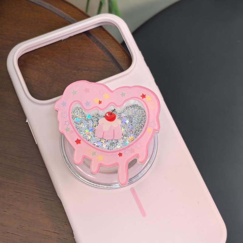 Korean Cute Cake Dim Sum For MagSafe Bracket Portable Stands For iPhone 18 17 Samsung Google Universal Magnetic Kickstand Holder