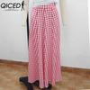 QICED Женская модная повседневная летняя весенняя юбка