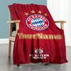 Bayern Munich Personalized Text Blanket Multi-purpose Personalized Blanket Durable Comfort Great for Office Chair Seaside Office Couch