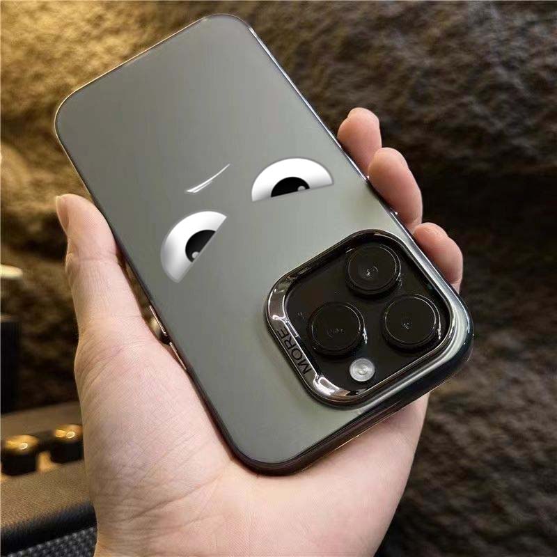 Funny Angry Face Phone Case for Xiaomi 14T 13T 12T Pro Mi 15 14 13 12 11 Lite 5G NE Plating Matte Hard Shockproof Bumper Cover