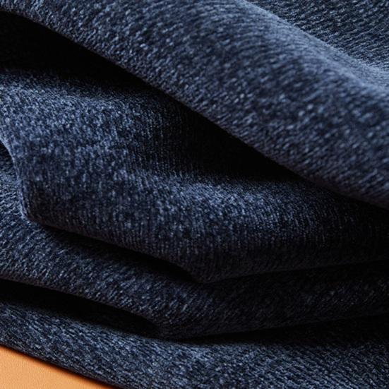 Мужской свитер осень-зима, толстый плюшевый с подкладкой, круглый вырез, трикотажный однотонный эластичный пуловер, свободный, сохраняющий тепло, для работы, бизнеса, школы, свитер