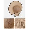 Weave Bow Fisherman Hat Large Bow Sunscreen Bucket Hat Elegant Women Sun Hat  Riding