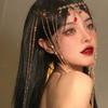 Хрустальные полые цветы Корейские заколки Длинная кисточка Вуаль Китайская Hanfu Аксессуары для волос Женские заколки для волос