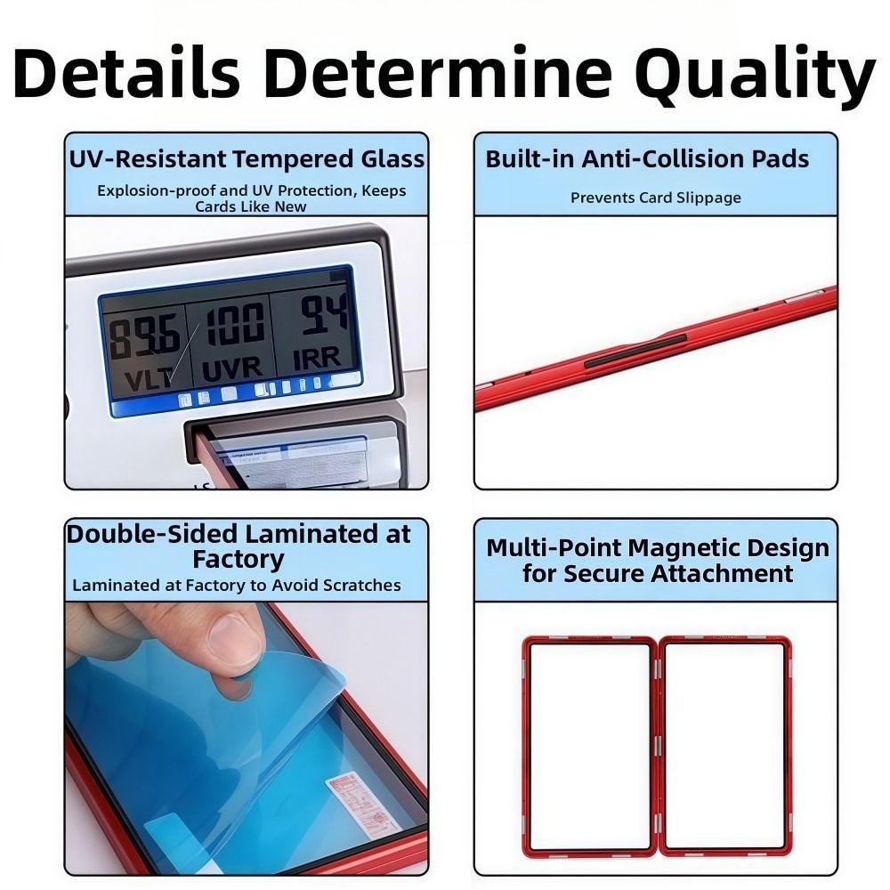 Transparent Card Protective Case UV Protection Magnetic Case Card Display