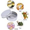 5Pcs Aluminum Mini Round Tin Metal Container Bottles Storage Jar Screw Lids Box