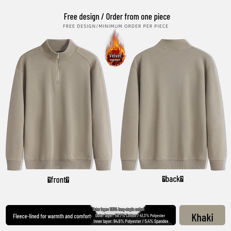 Custom Cotton Hoodie for Restaurant Waitstaff: Milk Tea, Coffee, BBQ - Autumn/Winter Workwear with Logo Print