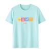 Футболка унисекс с круглым вырезом и графическим принтом серии Ping Pong, светло-голубая ATST031-1