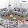 Thicken Plush Elastic Sofa Covers for Living Room Sectional Corner Furniture Slipcover Couch Cover 1/2/3/4 Seater Solid Color