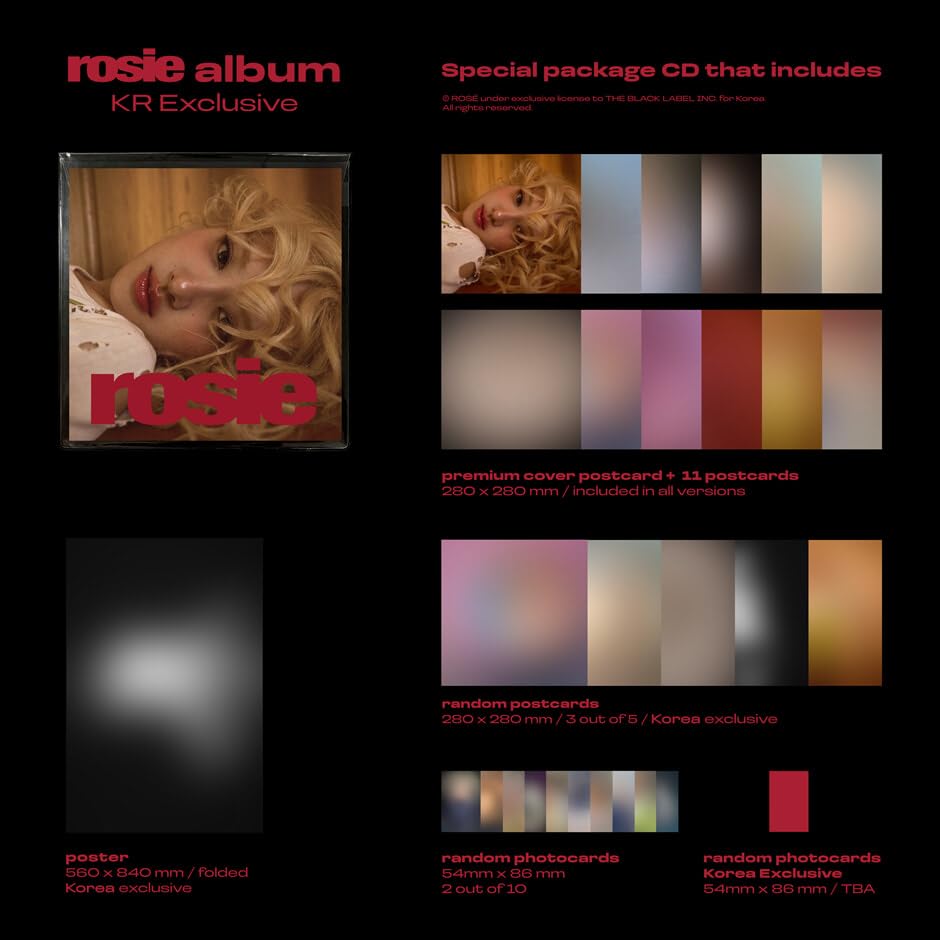 Rosie 1st Studio Album (KR Exclusive Version) – ROSÉ (BLACKPINK)