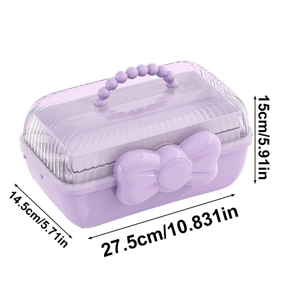Children's Storage Box  Multi-layer Hairpin Storage Box Cute Girls Jewellery Box Children's Hair Accessories Storage Box