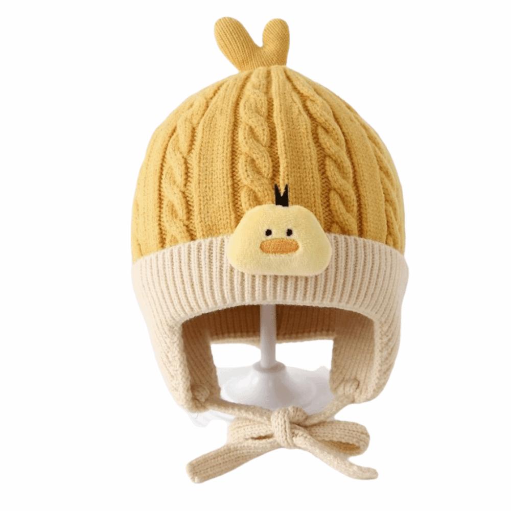 6-36 Months Toddler's Plush Knitted Hat Breathable Kids Ear Protection Hat Photography Props