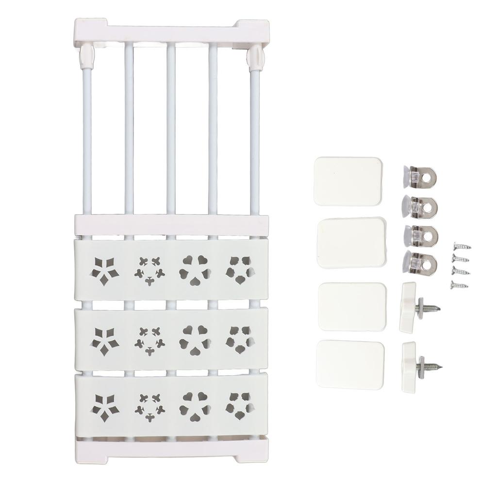 Белая раздвижная полка для шкафа с натяжением, без сверления, телескопическая полка для шкафа, органайзер, разделитель