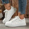 High Quality Shoes for Women Lace Up Women's Vulcanize Shoes Spring Outdoor Walking Shoes Women Flat Solid Female Sneakers