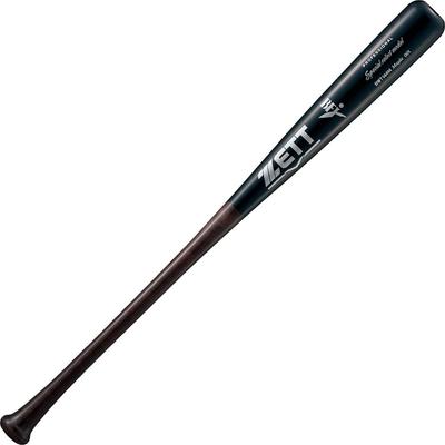 Бейсбольная бита ZETT Hardball Special Select Model Wooden American Hard 84 см 880 г Тонкая Сделано в Японии BWT14414 (Северный клен) Темный/Черный (3719МО)