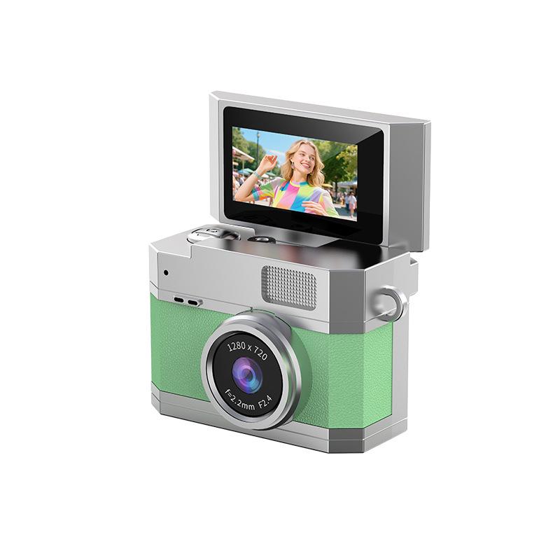 Retro Mini HD Thumb Camera for Students & Parties - Portable Photo & Video Recorder with Neck Strap