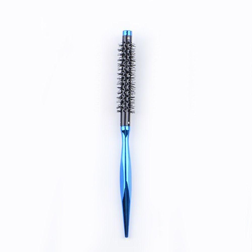 with Smooth Handle Small Curling Brush Styling Hair Brush Nylon Bristles Roller Brush Mini Quiff Roller Portable Curling Brush