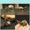 Solid Brass Snail Ornaments Tea Pet Vintage Copper Simulation Toy Decorations