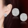 Европейские и американские хип-хоп овальные серьги с бриллиантами