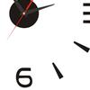 DIY Wall Clock 40cm Small Black Modern Simple European Style Silent Acrylic Frameless DIY 3D Wall Clock